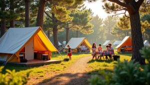 Explorez le charmant camping Le Suroît niché au cœur de l'île de Ré